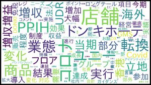 ※パンパシHDの決算説明会のテキストマイニング