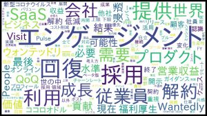 ※ウォンテッドリーの決算説明会のテキストマイニング