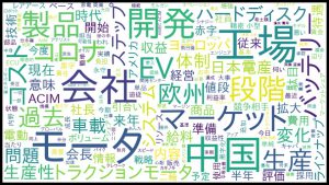 ※日本電産の決算説明会のテキストマイニング