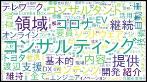 ※エクスモーションの決算説明会のテキストマイニング